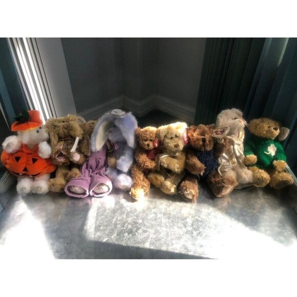 TY Attic treasures series Collectible beanie babies set of 9 - Picture 1 of 7